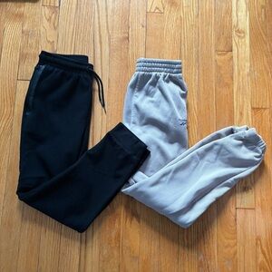 Old Navy Reebok Boys' Sweatpants Bundle 14/16 Black Greige Jogger Fleece